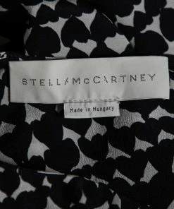 Cheap 🎁 Stella McCartney Monochrome Heart Printed Silk Flounce Top M For 👩 Women 🎉 -Stella McCartney Shop luxury women stella mccartney used clothes p591876 004