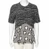 Cheap 🎁 Stella McCartney Monochrome Heart Printed Silk Flounce Top M For 👩 Women 🎉 -Stella McCartney Shop luxury women stella mccartney used clothes p591876 008