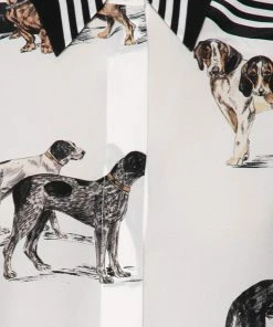 Cheapest ⌛ Stella McCartney Monochrome Silk Crepe De Chine 🦮 Dog Printed 👚 Shirt S For 👩 Women 👍 -Stella McCartney Shop luxury women stella mccartney used clothes p591897 008