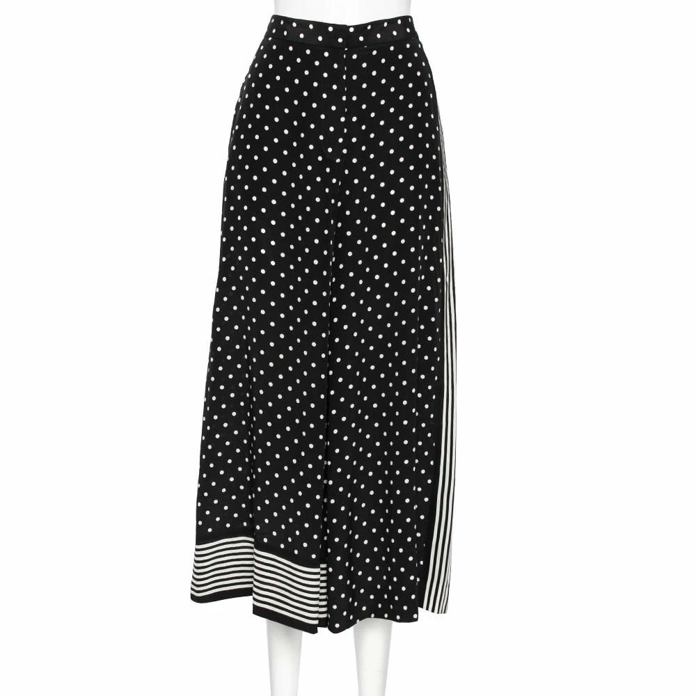 Cheapest 🥰 Stella McCartney Monochrome Polka Dotted Silk Wide Leg Pants S For 👩 Women 👍 3 Cheapest 🥰 Stella McCartney Monochrome Polka Dotted Silk Wide Leg Pants S For 👩 Women 👍