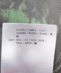 Discount 🌟 Stella McCartney Black Tie-Dye Printed Silk Asymmetrical Draped Blouse M For 👩 Women 😀 -Stella McCartney Shop luxury women stella mccartney used clothes p592021 002