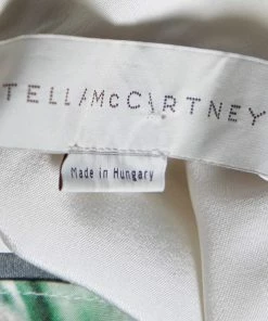 Discount 🌟 Stella McCartney Black Tie-Dye Printed Silk Asymmetrical Draped Blouse M For 👩 Women 😀 -Stella McCartney Shop luxury women stella mccartney used clothes p592021 004