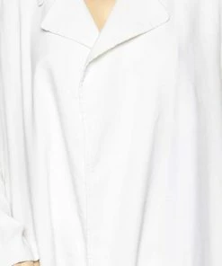 Deals 😉 Stella McCartney Off White Linen Twill Long Overcoat L For 👩 Women 😀 -Stella McCartney Shop luxury women stella mccartney used clothes p592641 001