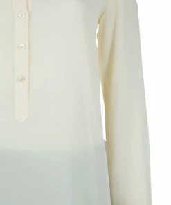 Best reviews of 😍 Stella McCartney Cream Silk Long Sleeve Blouse S For 👩 Women ✨ -Stella McCartney Shop luxury women stella mccartney used clothes p59684 007