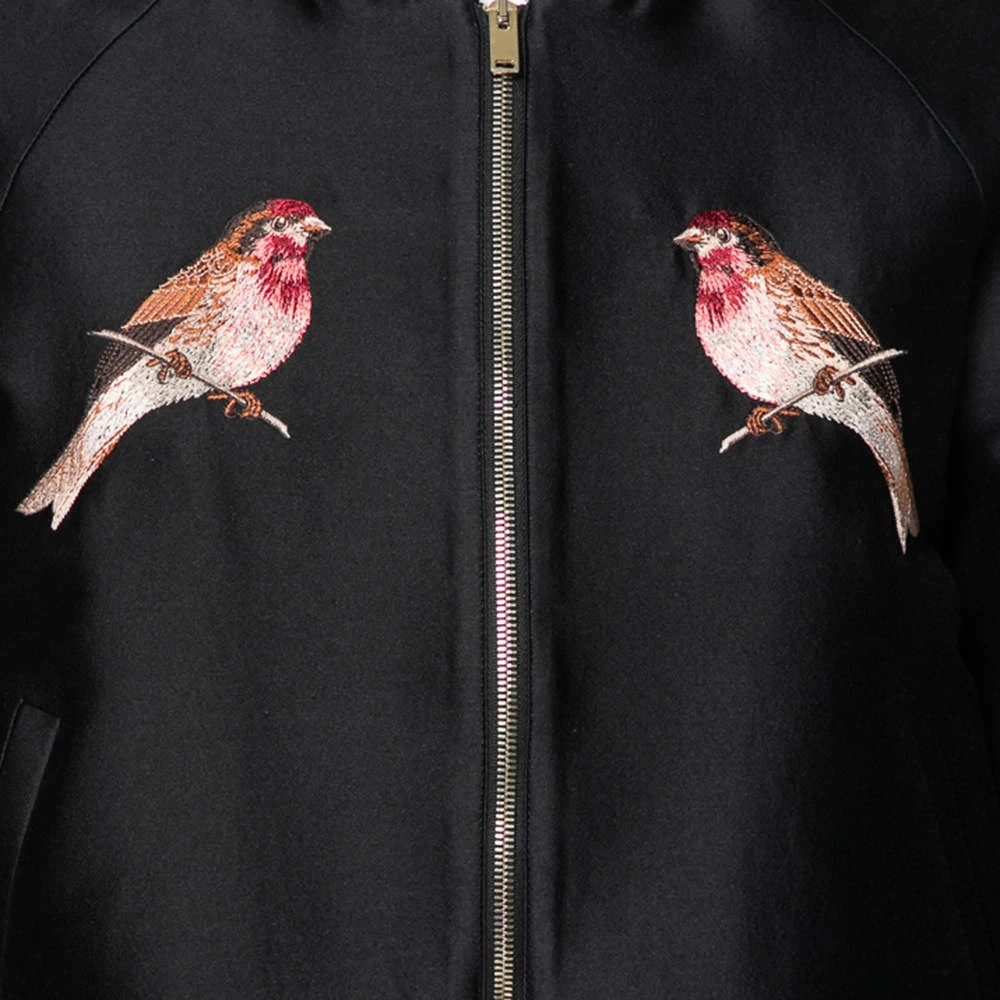 Best deal ๐ Stella McCartney Navy Blue And Black Cotton Bird Embroidery Bomber XS For ๐ฉ Women ๐ 6 Best deal ๐ Stella McCartney Navy Blue And Black Cotton Bird Embroidery Bomber XS For ๐ฉ Women ๐ - Image 4