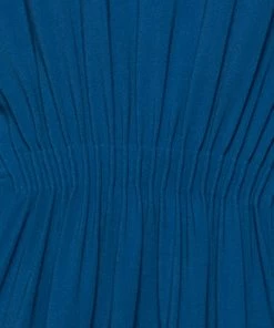 Flash Sale 🛒 Stella McCartney Blue Stretch Cady Gathered Waist Maxi 👗 Dress M For 👩 Women 😀 -Stella McCartney Shop luxury women stella mccartney used clothes p598118 001