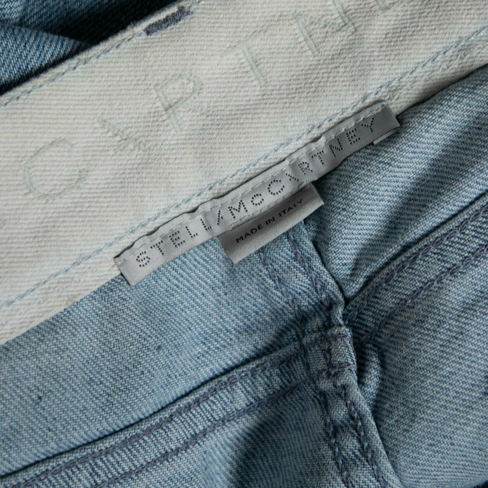 Hot Sale 🥰 Stella McCartney Blue & Cream Star Print Denim Boyfriend 👖 Jeans M For 👩 Women 🎉 7 Hot Sale 🥰 Stella McCartney Blue & Cream Star Print Denim Boyfriend 👖 Jeans M For 👩 Women 🎉 - Image 5