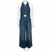 Wholesale 🧨 Stella McCartney Blue Denim Halterneck Jumpsuit M For 👩 Women 🤩 -Stella McCartney Shop luxury women stella mccartney used clothes p601794 004