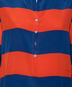 Cheapest 🧨 Stella McCartney Multicolored Striped Silk Button Front 👕 Shirt M For 👩 Women ⭐ -Stella McCartney Shop luxury women stella mccartney used clothes p603310 003