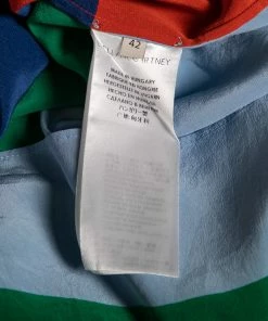 Cheapest 🧨 Stella McCartney Multicolored Striped Silk Button Front 👕 Shirt M For 👩 Women ⭐ -Stella McCartney Shop luxury women stella mccartney used clothes p603310 007