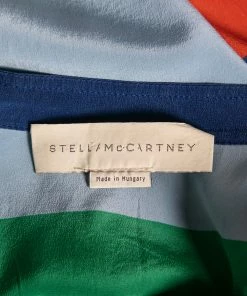 Cheapest 🧨 Stella McCartney Multicolored Striped Silk Button Front 👕 Shirt M For 👩 Women ⭐ -Stella McCartney Shop luxury women stella mccartney used clothes p603310 008