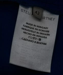Cheapest 😀 Stella McCartney Blue Crepe Zip Detail Top M For 👩 Women 😀 -Stella McCartney Shop luxury women stella mccartney used clothes p603925 002