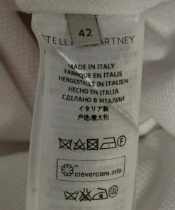 Deals ⭐ Stella McCartney White Cotton Embroidered Patch Top M For 👩 Women 🎉 -Stella McCartney Shop luxury women stella mccartney used clothes p605216 006