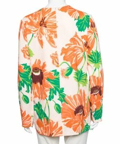 Cheap 🔥 Stella McCartney Multicolor Floral Printed Crepe Long Sleeve Top S For 👩 Women 🎁 -Stella McCartney Shop luxury women stella mccartney used clothes p606111 003