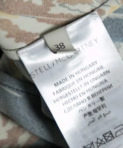 Buy ✔️ Stella McCartney Navy Blue Stretch Crepe Cat Print Blouse S For 👩 Women 🤩 -Stella McCartney Shop luxury women stella mccartney used clothes p606178 005