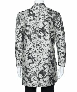 Cheapest 🛒 Stella McCartney Monochrome Floral Jacquard Button Front Jacket S For 👩 Women ✨ -Stella McCartney Shop luxury women stella mccartney used clothes p610136 003