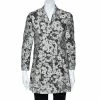 Cheapest 🛒 Stella McCartney Monochrome Floral Jacquard Button Front Jacket S For 👩 Women ✨