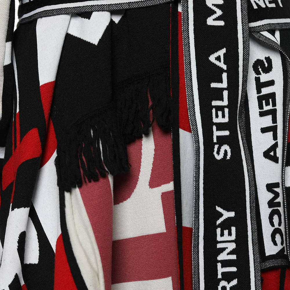 Budget 🎉 Stella McCartney Multicolor All Is Love Patched Wool Belted Oversized Shrug S For 👩 Women 🎁 7 Budget 🎉 Stella McCartney Multicolor All Is Love Patched Wool Belted Oversized Shrug S For 👩 Women 🎁 - Image 5