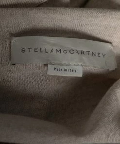 Hot Sale ⭐ Stella McCartney Beige Embellished Wool V-Neck Jumper S For 👩 Women ❤️ -Stella McCartney Shop luxury women stella mccartney used clothes p613554 006