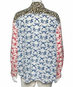 Coupon 👍 Stella McCartney Multicolor Printed Silk Button Front 👚 Shirt M For 👩 Women 🛒 -Stella McCartney Shop luxury women stella mccartney used clothes p614088 008