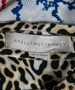 Coupon 👍 Stella McCartney Multicolor Printed Silk Button Front 👚 Shirt M For 👩 Women 🛒 -Stella McCartney Shop luxury women stella mccartney used clothes p614088 009