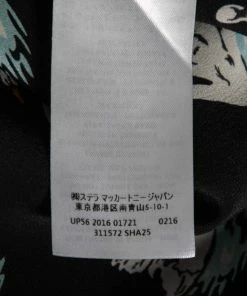 Flash Sale 😍 Stella McCartney Black Swan Printed Silk Button Front 👕 Shirt L For 👩 Women 💯 -Stella McCartney Shop luxury women stella mccartney used clothes p614090 005