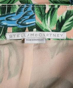 Promo 🛒 Stella McCartney Multicolor Parrot Printed Silk Wide Leg Pants L For 👩 Women 🛒 -Stella McCartney Shop luxury women stella mccartney used clothes p614097 008