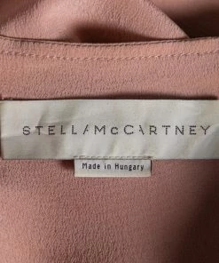 Discount 🎁 Stella McCartney Peach Silk Pocket Detail Blouse L For 👩 Women ⭐ -Stella McCartney Shop luxury women stella mccartney used clothes p614109 008