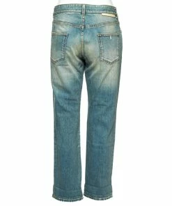 Promo ✨ Stella McCartney Blue Two Toned Distressed Denim 👖 Jeans M For 👩 Women 👏 -Stella McCartney Shop luxury women stella mccartney used clothes p614679 002