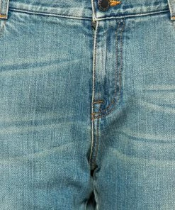 Promo ✨ Stella McCartney Blue Two Toned Distressed Denim 👖 Jeans M For 👩 Women 👏 -Stella McCartney Shop luxury women stella mccartney used clothes p614679 005