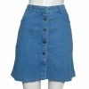 Buy 🥰 Stella McCartney Blue Denim Button Front Short 👗 Skirt M For 👩 Women ❤️ -Stella McCartney Shop luxury women stella mccartney used clothes p614684 004