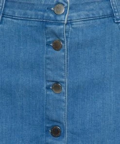 Buy 🥰 Stella McCartney Blue Denim Button Front Short 👗 Skirt M For 👩 Women ❤️ -Stella McCartney Shop luxury women stella mccartney used clothes p614684 005