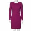 Best Pirce 👍 Stella McCartney Purple Crepe Cut Out Detail Mini 👗 Dress M For 👩 Women 😉