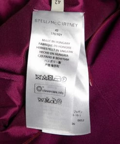 Best Pirce 👍 Stella McCartney Purple Crepe Cut Out Detail Mini 👗 Dress M For 👩 Women 😉 -Stella McCartney Shop luxury women stella mccartney used clothes p617591 006
