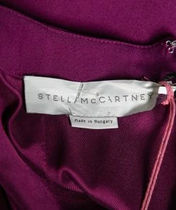 Best Pirce 👍 Stella McCartney Purple Crepe Cut Out Detail Mini 👗 Dress M For 👩 Women 😉 -Stella McCartney Shop luxury women stella mccartney used clothes p617591 008