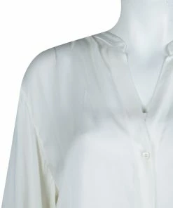 Best Sale 😀 Stella McCartney Cream Long Sleeve Blouse M For 👩 Women ⭐ -Stella McCartney Shop luxury women stella mccartney used clothes p61852 005