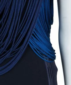 Best deal 🌟 Stella McCartney Blue And Black Ombre Fringed 👗 Dress S For 👩 Women 🌟 -Stella McCartney Shop luxury women stella mccartney used clothes p62390 007