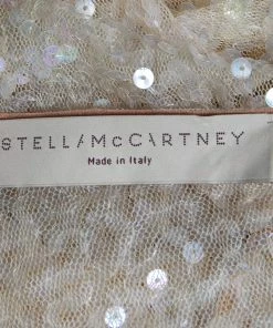 Best deal 👍 Stella McCartney Beige Ombre Sequin Embellished Tulle Short 👗 Dress M For 👩 Women ✔️ -Stella McCartney Shop luxury women stella mccartney used clothes p626950 003