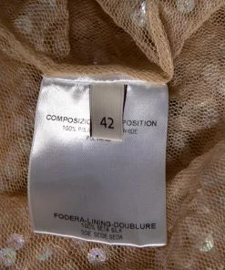 Best deal 👍 Stella McCartney Beige Ombre Sequin Embellished Tulle Short 👗 Dress M For 👩 Women ✔️ -Stella McCartney Shop luxury women stella mccartney used clothes p626950 006