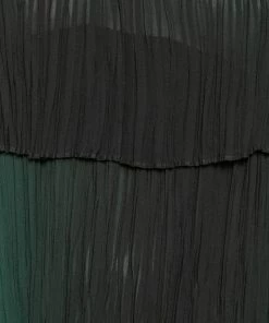 Top 10 ❤️ Stella McCartney Green Ombre Plisse Silk Tiered Short 👗 Dress M For 👩 Women 👏 -Stella McCartney Shop luxury women stella mccartney used clothes p628624 002