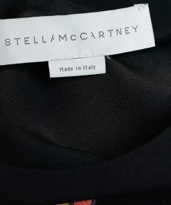 Wholesale 🛒 Stella McCartney Black Crepe Patch Detail Long Sleeve Top S For 👩 Women ✔️ -Stella McCartney Shop luxury women stella mccartney used clothes p631610 003
