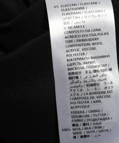 Wholesale 🛒 Stella McCartney Black Crepe Patch Detail Long Sleeve Top S For 👩 Women ✔️ -Stella McCartney Shop luxury women stella mccartney used clothes p631610 005