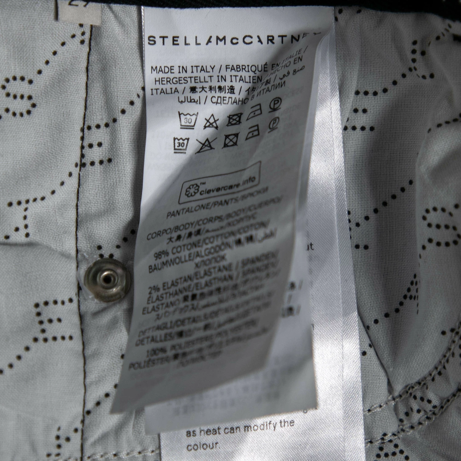 Brand new 🤩 Stella McCartney Grey Denim Side Panel Logo Pants M For 👩 Women 🌟 7 Brand new 🤩 Stella McCartney Grey Denim Side Panel Logo Pants M For 👩 Women 🌟 - Image 5