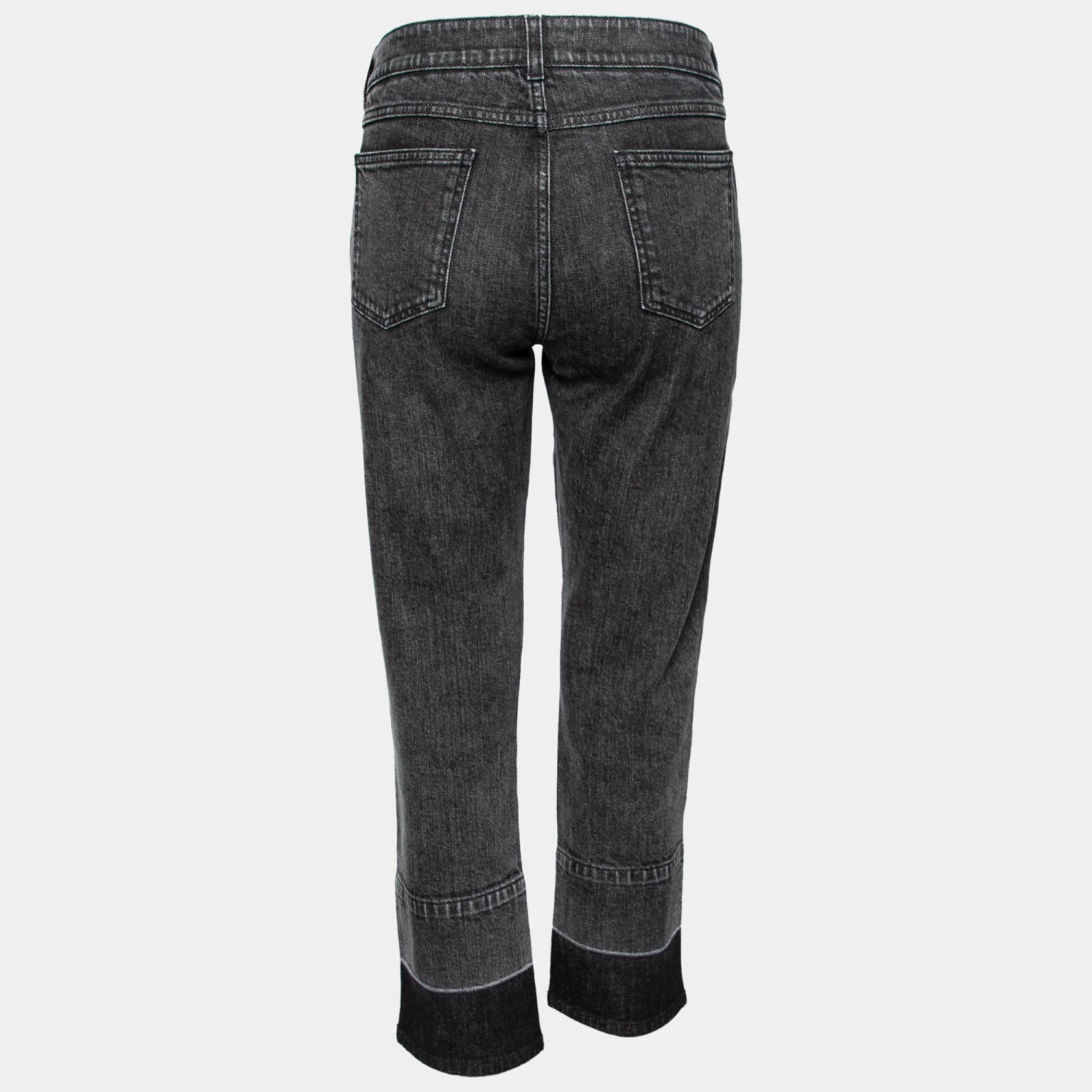 Brand new 🤩 Stella McCartney Grey Denim Side Panel Logo Pants M For 👩 Women 🌟 4 Brand new 🤩 Stella McCartney Grey Denim Side Panel Logo Pants M For 👩 Women 🌟 - Image 2