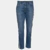 Outlet 😉 Stella McCartney Blue Denim Side Panel Logo Pants M For 👩 Women 🧨 -Stella McCartney Shop luxury women stella mccartney used clothes p632721 001