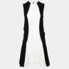 Cheap 😉 Stella McCartney Black And White Crepe Sleeveless Flared Hem 👗 Dress XS For 👩 Women 🥰 -Stella McCartney Shop luxury women stella mccartney used clothes p634023 001