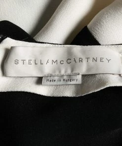 Cheap 😉 Stella McCartney Black And White Crepe Sleeveless Flared Hem 👗 Dress XS For 👩 Women 🥰 -Stella McCartney Shop luxury women stella mccartney used clothes p634023 007