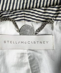 Best deal 🥰 Stella McCartney White And Black Cotton Striped Blazer M For 👩 Women ✨ -Stella McCartney Shop luxury women stella mccartney used clothes p634319 003