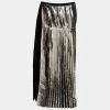 Coupon 🤩 Stella McCartney Black And Gold Crepe Pleated Carmen 👗 Skirts M For 👩 Women ⭐