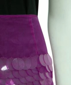 Budget 🎉 Stella McCartney Pink Organza Sequin Paillette Embellished Mini 👗 Skirt S For 👩 Women 👍 -Stella McCartney Shop luxury women stella mccartney used clothes p63537 0005